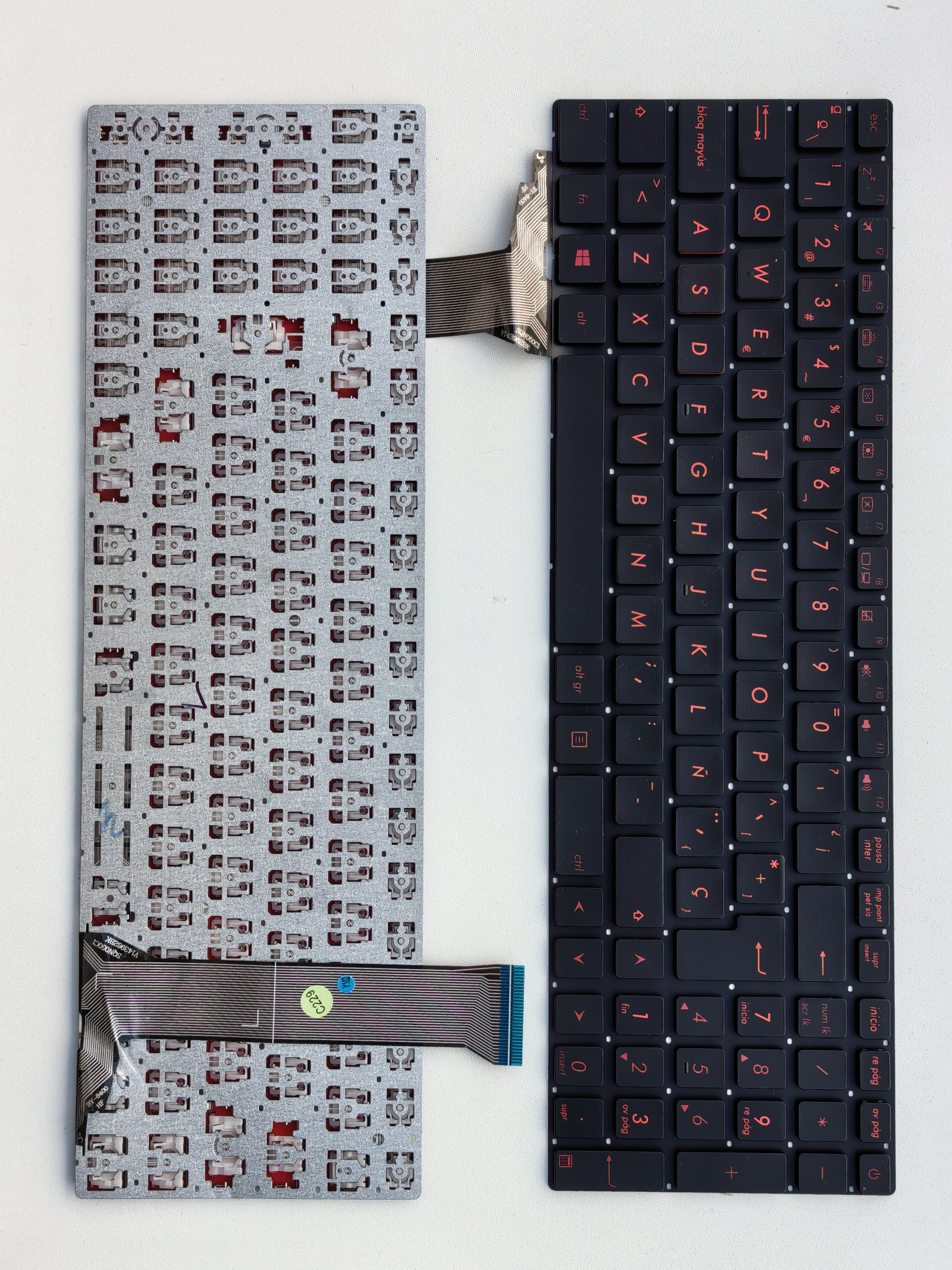 Picture of New Replacement Laptop Keyboard For ASUS GL552 BLACK Red Printing (OEM) SP Layout